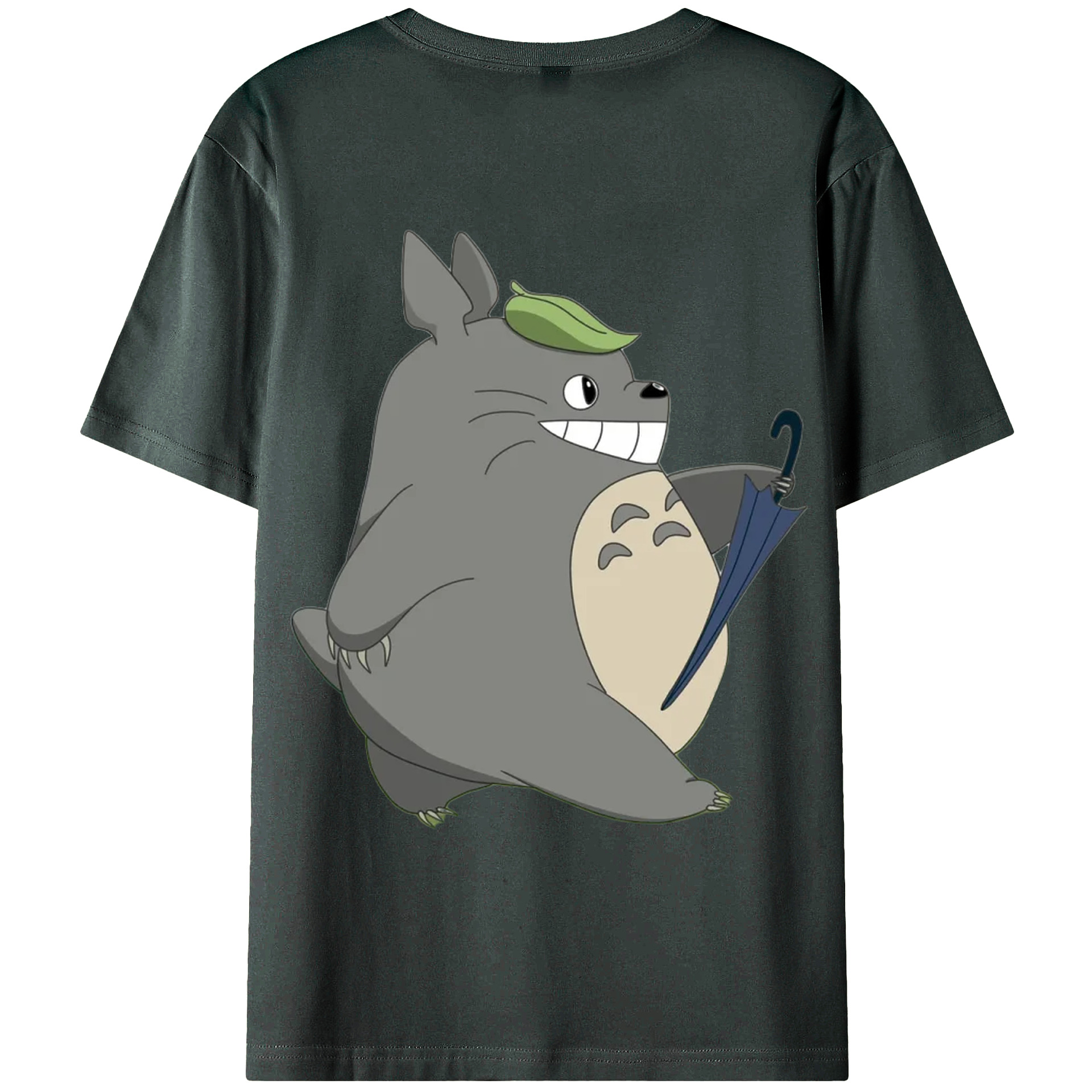 （画像用） となりのトトロ 草壁メイ 草壁サツキ My Neighbor Totoro Satsuki Kusakabe Mei Kusakabe 綿100％ メンズ半袖Tシャツ（バックプリント） 通気性